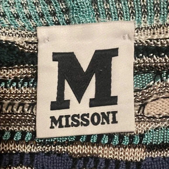 Missoni Multicolor Wave Pattern Cardigan